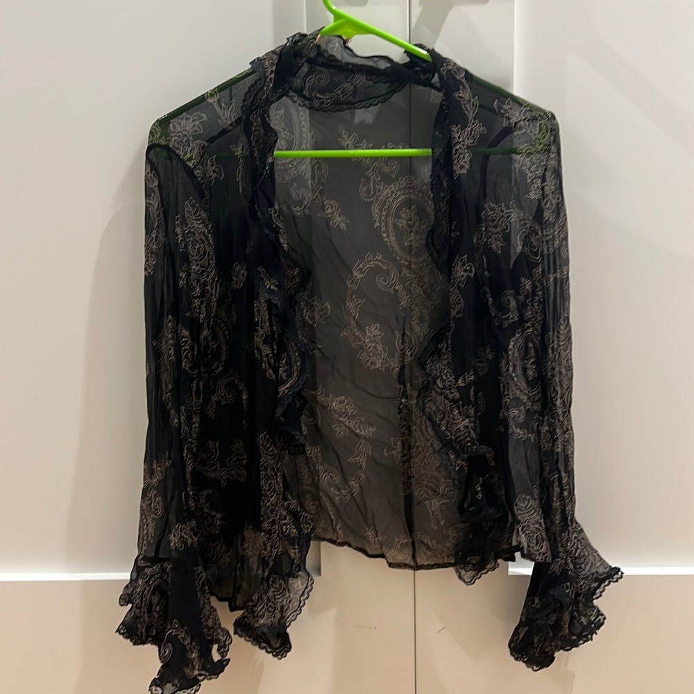 Black Lace Cardigan